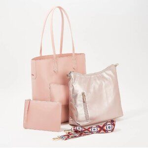 Charley Was Here 3-in-1 "Frankie" Tote w/ Hobo Bag & Wristlet - NWT/NIP